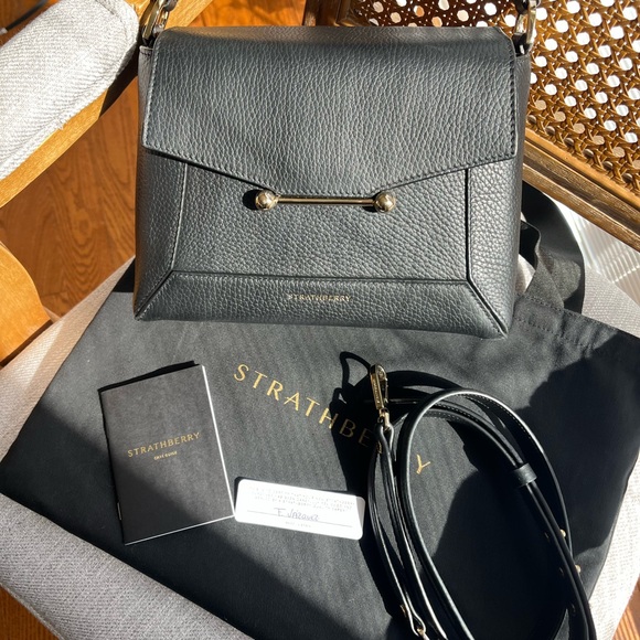 Strathberry Black Mosaic Bag - Picture 2 of 9